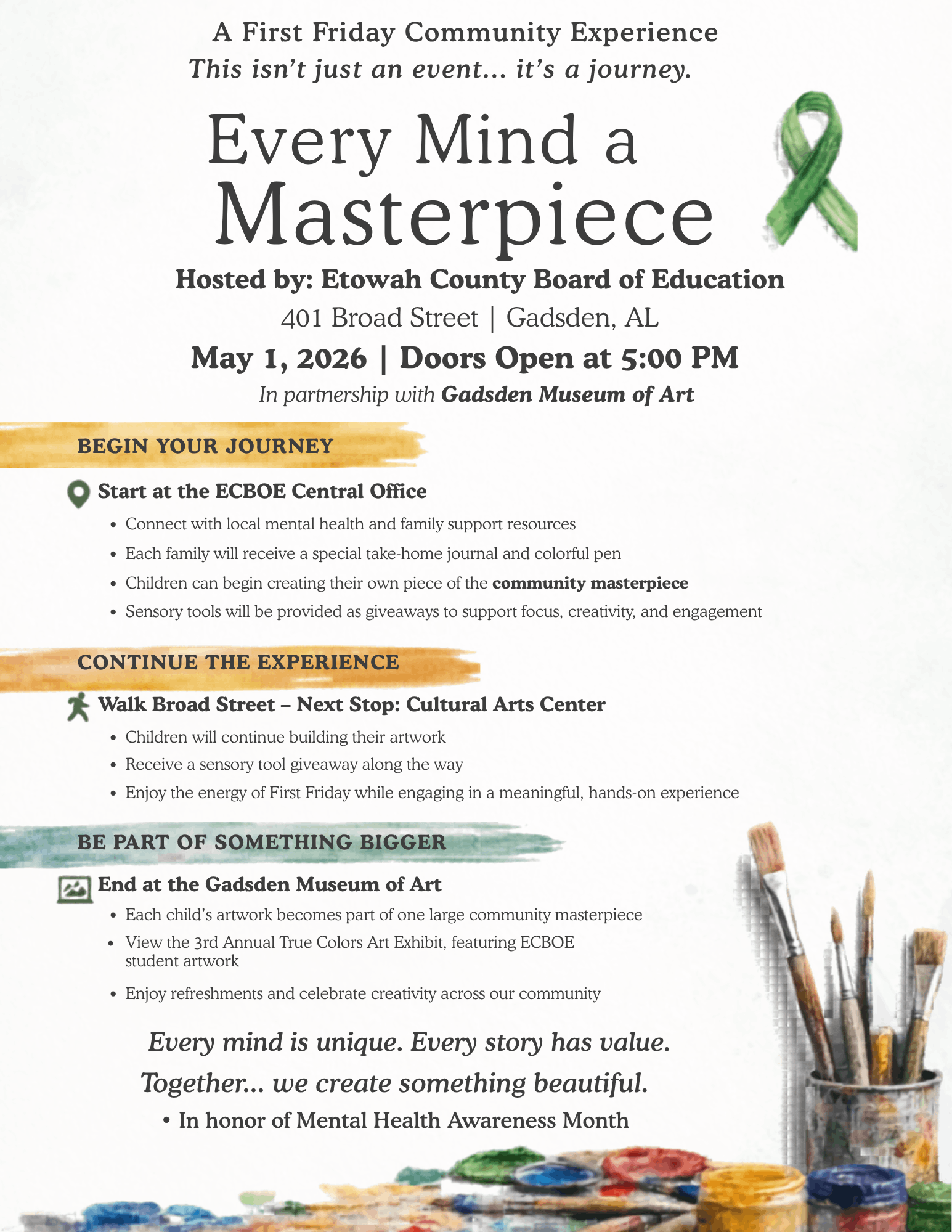 Mental Health Awareness Community Event